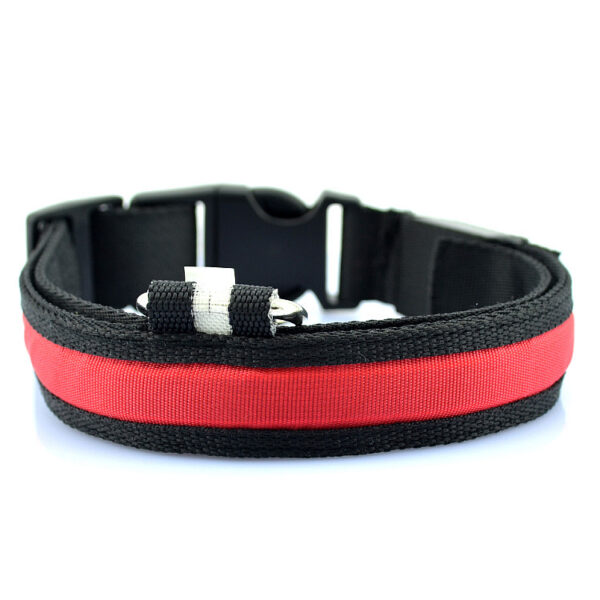 587814166 LED Pet Luminous Collar USB Charging Collar Teddy Luminous Neck Sleeve Small Large Dog And Cat Supplies