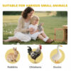 68e1df74-0317-40ab-a81d-a6789163dabb.jpg Wooden Rabbit Hutch Bunny Hutch Cage Guinea Pig With Waterproof Roof, No Leak Tray And Feeding Trough, For Rabbits, Chickens, Ducks