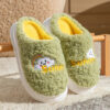 691abb12-5bcd-4215-b68a-1c5967c5b7b9.jpg Cute Cartoon Cotton Slippers Thick Bottom Home Slippers Fashion Floor Bedroom Slipper Women Men Couples Warm House Shoes