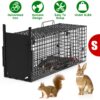 6936c1a8-4bbe-4812-bd76-b6cb9d6e5764.jpg Live Animal Cage Trap For Animals Humane Galvanized Iron Trap Cage For Raccoons Armadillos Foxes Opossums Muskrats Beavers 26in 32in 40in Size Options