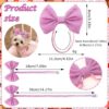 69b552a3-d311-4baa-9f36-bbb2fed029c8.jpg 4Pcs Dog Hair Bow Headband For Small Medium Dogs, Adjustable Pet Dog Hair Bow Headband For Pets Puppy Cats Grooming Accessories