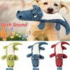 587690761 Fast delivery New Pet Dog Toy Linen Plush Animal Toy Dog Chew Squeaky Noise Cleaning Teeth Toy Chew Training Supplies
