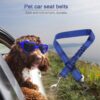 587689710 Vehicle Car Pet Dog Safety Belt Car Puppy Safety Belt Harness Lead Clip Pet Dog Supplies Safety Traction Car Lever Products