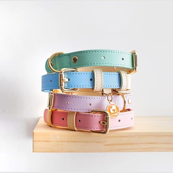 587632826 Genuine Leather Pet Dog Cat Collar Leash Dog Rope Dog Chain Dog Belt Pet Supplies