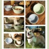587691011 Dog Feeders Folding Silicone Bowl Outdoor Travel Foldable Portable Cat Dog Food Water Container Feeding Tray Bowl Pet Supplies