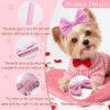 6a64477b-3fa5-41aa-ae8a-1421d6fb88d9.jpg 4Pcs Dog Hair Bow Headband For Small Medium Dogs, Adjustable Pet Dog Hair Bow Headband For Pets Puppy Cats Grooming Accessories
