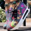 6aa4f0f8-b497-489f-9f15-913f981188d7.jpg Women's Random Print Side Lace-Up Elastic Sport Shoes, Comfortable Slip-On Sneakers For Women, Casual Daily Wear Footwear
