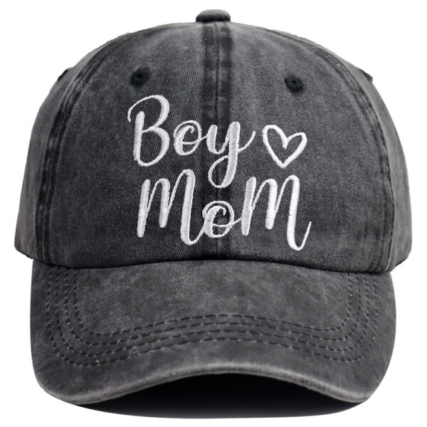 6c057359-0231-4aa0-9c1b-ccdd15adf15a.jpg Boy Mom Hat For Women, Mother S Day Birthday Mama Gifts, Adjustable Embroidered Wash Cotton Baseball Cap