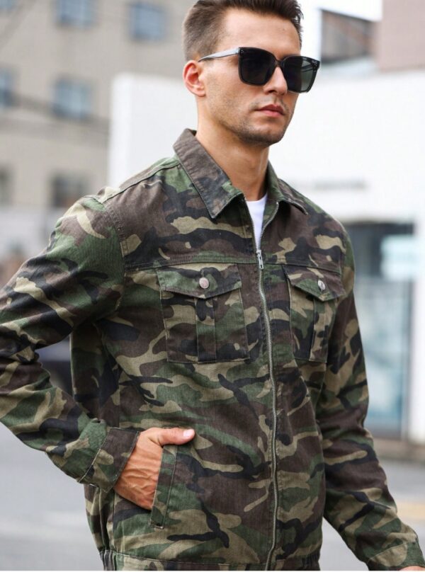 Form-fitting Denim Jacket For Men