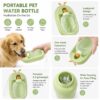 6d18874a-d423-4cf9-9d15-077cd95ab327.jpg Portable Pet Water Bottle With Cute Antlers Food Grade, BPA Free, Leak Proof Travel Cup For Dogs, Durable, Easy-to-Clean Outdoor Water Dispenser With Lanyard.