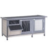 6f6f4ff3-3f5f-47b3-b4a6-19c2c3326ae6.jpg Wooden Rabbit Hutch Bunny Hutch Cage Guinea Pig With Waterproof Roof, No Leak Tray And Feeding Trough, For Rabbits, Chickens, Ducks