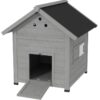 Wooden Pet House With Openable Roof & Double Doors
