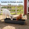 4-piece Dual-purpose Plastic Livestock Feed Trough Suitable For Daily Feeding Of Horses, Goats, Pigs And Other Animals Widely Adaptable To Home Backyards, Pastoral Fences, Livestock Sheds And Other