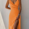 70c60f52-df31-4457-8fb2-583472152bec.jpg V-neck Slit Sling Dress Summer Fashion Sexy Slim Suspender Dresses For Women Clothing