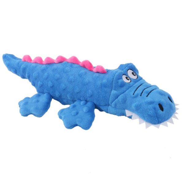 587813439 New Pet Plush Toys Voice Crocodile Grinding Teeth Resistant Cute Cartoon Dog Toys Pet Supplies