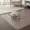 716dcb80-33c1-46c5-a311-0340a1dc6fd8.jpg Frosted PVC Floor Mat -1.5mm Anti-Scratch Waterproof Pet Floor Mat For Dog Cat Feeding Area & Kennel Floor