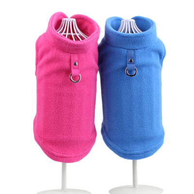 587813314 Dog clothing thickened solid color fleece pet dog supplies
