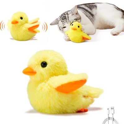 587813904 Pet toys, gravity electric plush duckling simulation, self improvement, fitness tool, cat toys, toy supplies