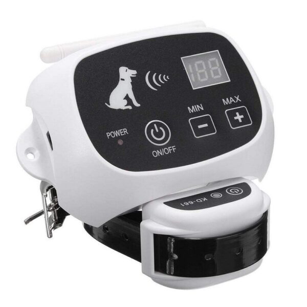 587636217 Wireless Electric Dog Pet Fence Containment System Transmitter Collar Waterproof LCD Display Dog Fence Safety Pet Supplies
