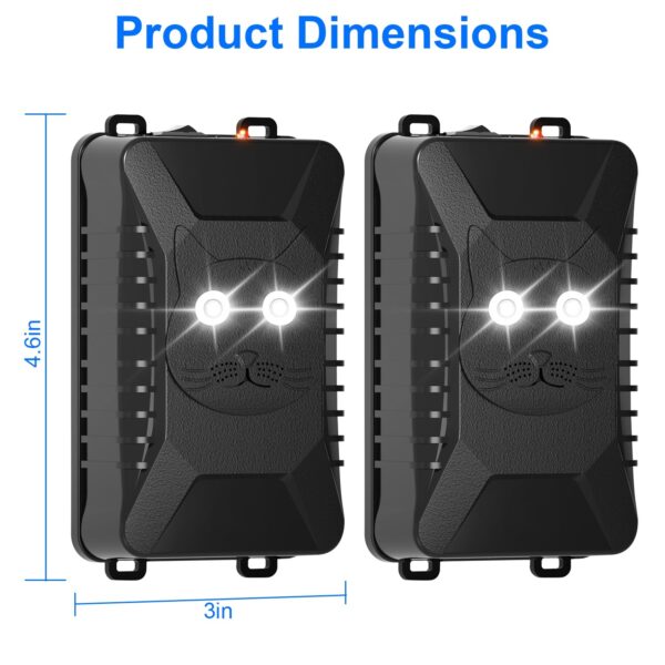7293368c-07e1-4c6b-a74d-1ce229853184.jpg 2 Packs Under Hood Ultrasonic Rodent For Spring Repellent Mouse Wildcat Control Portable Rodent Chaser With 3 Power Supplies For Car Home Garage