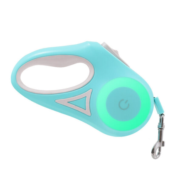 587639681 Dog walking rope with LED light automatic retractable traction rope non gripping dog traction rope pet supplies