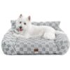 Made4Pets Medium Sage Green Plaid Pet Sofa Bed,Pickup Only