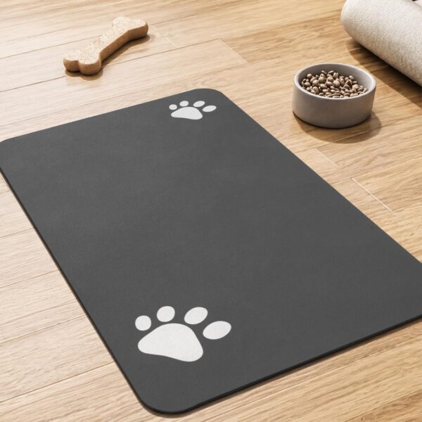 76634072-7846-483a-b99b-fc7cbd3cc908.jpg Pet Feeding Mat-Absorbent Dog Mat For Food And Water Bowl No Stains Easy Clean Dog Food Mat-Quick Dry Water Dispenser Puppy Supplies Accessories