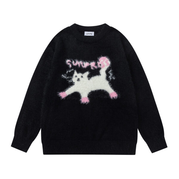 587693077 Cute Pet Cat Pattern Sweater