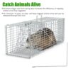 77603c53-f470-4bb4-af09-3beb4ee25ba5.jpg 1Pc Humane Cat Trap Cage With Gloves Catch Release Live Animal Rodent Cage Collapsible Galvanized Wire For Raccoons Beavers Groundhogs Foxes Armadillos
