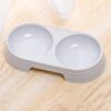 Macarone Double Pet Bowl Plastic Puppy Cat Food Water Drinking Dish Feeder Cat Puppy Feeding Supplies Small Dog Accessories