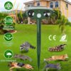 77a33b93-ac2d-4460-aaaf-37cd4998b84f.jpg 1Pc Solar Ultrasonic Animal Repeller PIR Motion Sensor Animal Repellent Chaser IPX4 Waterproof For Farm Garden Yard To Drive Raccoon Squirrel Rat Skunk Rabbit Mole Dog Cat Snake