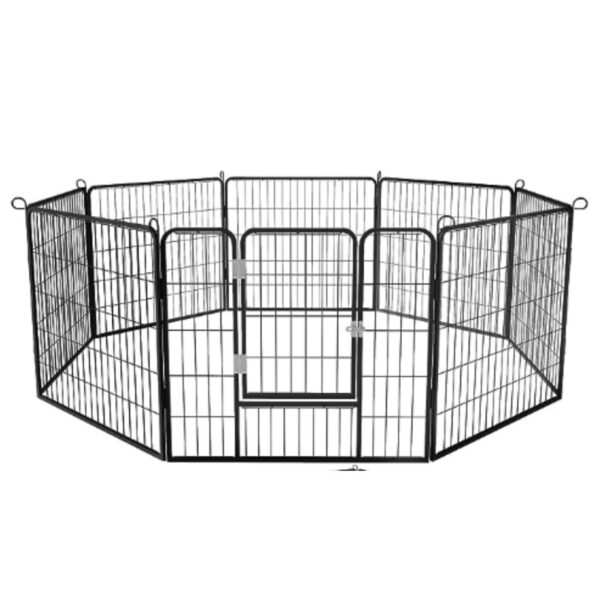 78171966-e58d-4a01-aac6-fd7fb78f67ae.jpg Indoor Outdoor Dog Playpen, Premium Pet Puppy Fence With Gate, Portable Cage