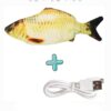 587689622 Cat USB Charger Toy Fish Interactive Electric floppy Fish Cat toy Realistic Pet Cats Chew Bite Toys Pet Supplies Cats dog toy