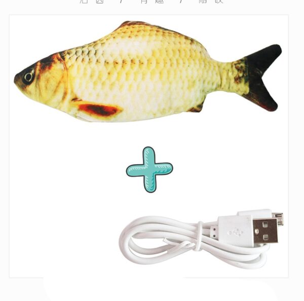 587689622 Cat USB Charger Toy Fish Interactive Electric floppy Fish Cat toy Realistic Pet Cats Chew Bite Toys Pet Supplies Cats dog toy