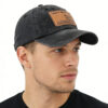 2pcs I FIX Black Hat For Men Women, Adjustable Embroidered Wash Cotton Baseball Cap