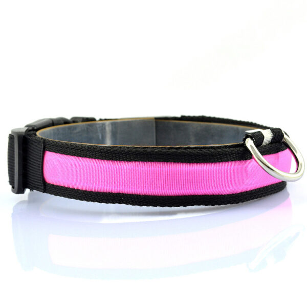 587814163 LED Pet Luminous Collar USB Charging Collar Teddy Luminous Neck Sleeve Small Large Dog And Cat Supplies