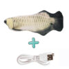 587689620 Cat USB Charger Toy Fish Interactive Electric floppy Fish Cat toy Realistic Pet Cats Chew Bite Toys Pet Supplies Cats dog toy