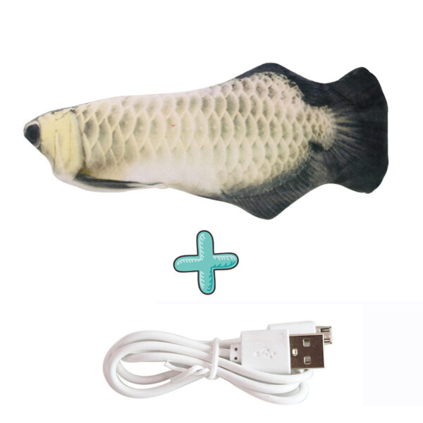 587689620 Cat USB Charger Toy Fish Interactive Electric floppy Fish Cat toy Realistic Pet Cats Chew Bite Toys Pet Supplies Cats dog toy