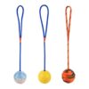 587690707 Pet Dogs Training Toy Natural Rubber Ball On Rope For Reward Fetch Play Interactive Funny Dog Toy Dog Training Supplies