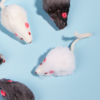 Pet Supplies 12pcs Simulated Rabbit Skin Mouse Combination Cat and Dog Toys