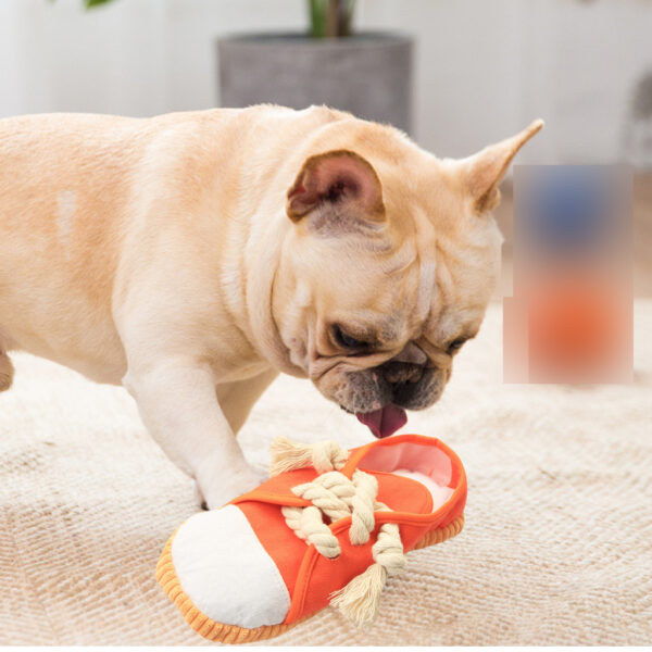 Simulation Canvas Shoes Pet Sounding Toy Dog Molar Teeth Cleaning Supplies To Relieve Boredom