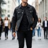 Form-fitting Denim Jacket For Men