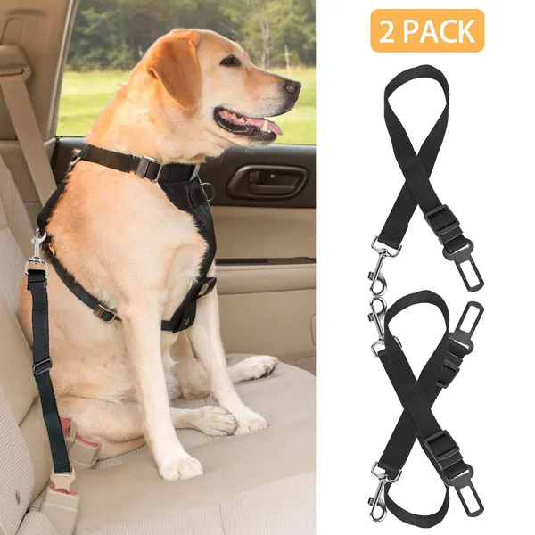 7d715900-d539-42c0-a438-67324ba7473e.jpg 2Pcs Pet Dog Seat Belt Leash Adjustable Pet Dog Cat Safety Leads Harness