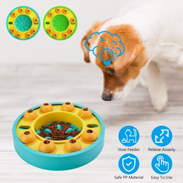 7dff704d-80c1-4d72-8ca6-058aadb5b875.jpg 1Pc Dog Puzzle Food Feeder Slow Feeding Bowl Interactive Toy Dog Treat Dispensing Toy For IQ Training Mental Enrichment For Small Medium Large Dog Cat