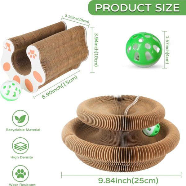 7e6dee33-c0fe-4e8c-9710-a2900844b03c.jpg 1 Pack Kitty Kurlz Cat Scratcher Toy Interactive For Indoor Cats