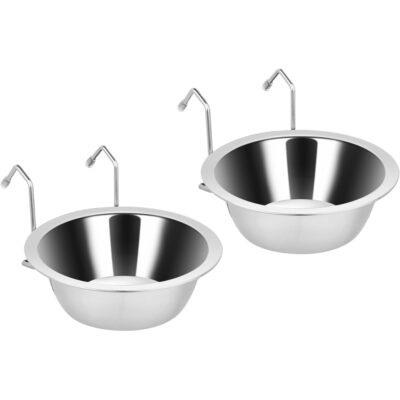 7f072284-9d26-498d-9e0b-964e5706511c.jpg 2PCS 8oz Stainless Steel Hanging Kennel Water Bowls