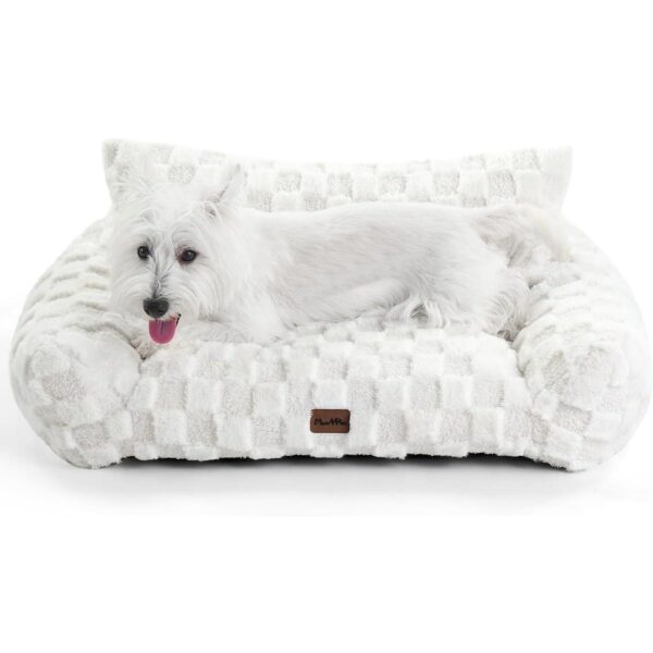 Made4Pets Medium Sage Green Plaid Pet Sofa Bed,Pickup Only