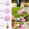 801d2b67-3a35-4540-994e-3dcedeee3e58.jpg Portable Dog Water Bottle With Food Container, Drinking Bottle For Travel 2 In 1 Dog Water Bowl, Leak Proof Pet Water Dispenser, BPA Free, Puppy Essentials, For Walking Hiking