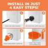 80480895-b2ea-44c6-9c63-a06d64368012.jpg Durable Chicken Feeder Rain Proof Poultry Feeder Port Gravity Feed Kit For Buckets, Barrels, Bins, Troughs, Easy Clean - 6 Pack With Hole Saw For Easy Installation