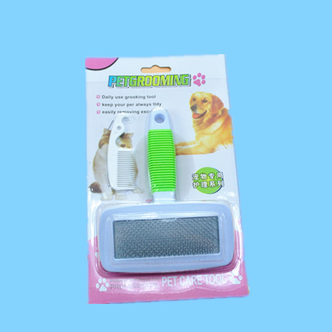 587814157 Pet Supplies Candy Color Comb Stainless Steel Bath Brush Hair Removal Flea Needle Comb